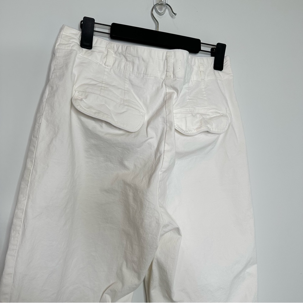 Anthropologie Maeve ‘70s Flare Pant in Ivory White - Picture 7 of 9